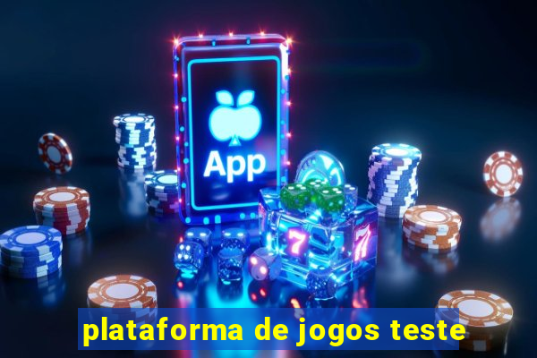 plataforma de jogos teste